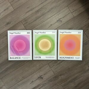 Angel Number Art Prints Set